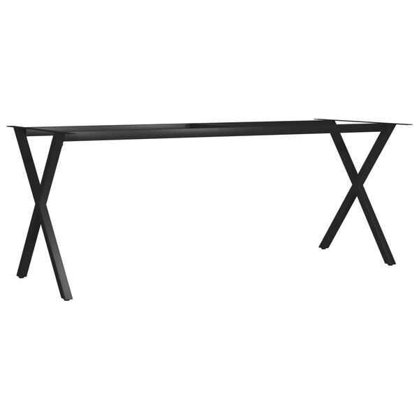 vidaXL Pernas para mesa de jantar estrutura em X 200x80x72 cm