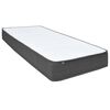 vidaXL Cama boxspring 120x200 cm tecido cinzento-escuro