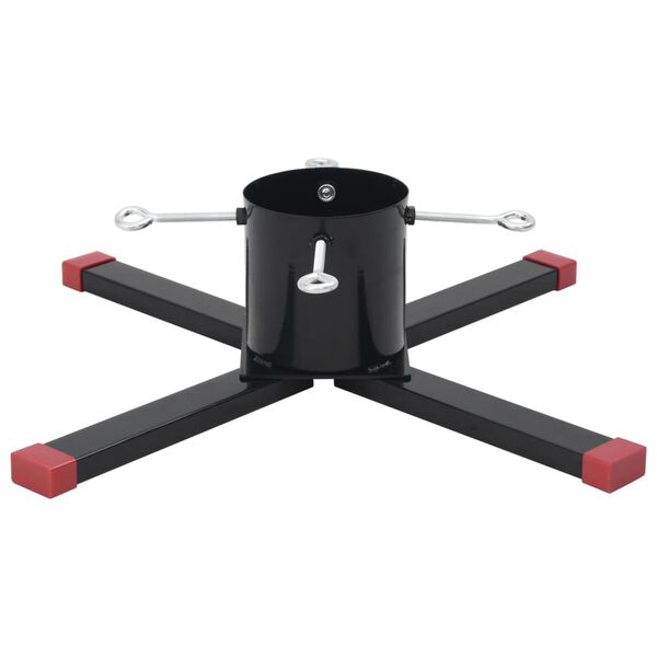 vidaXL Suporte para &aacute;rvore de Natal 61x61x15,5 cm preto