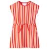 vidaXL Vestido de crian&ccedil;a com cord&atilde;o rosa e vermelho 104