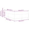 vidaXL Cama Box Cinzento-claro 120 x 200 cm tecido