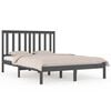 vidaXL Estrutura de cama 160x200 cm pinho maci&ccedil;o cinzento