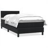 vidaXL Cama com molas/colch&atilde;o 100x210 cm veludo Preto