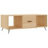 vidaXL Mesa de centro 102x50x40 derivados de madeira carvalho sonoma