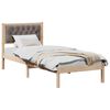 vidaXL Estrutura da Cama Cinzento-acastanhado 75 x 190 cm
