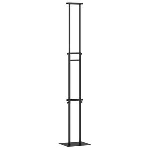 vidaXL Displays de Feira Preto 30 x 23,5 x 210 cm A&ccedil;o