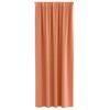 vidaXL Cortinas Blackout com Argolas 2 pcs Terracota 260 x 140 cm