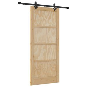 vidaXL Porta Deslizante ORKDAL Natural 86 x 198,5 cm