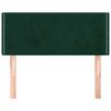 vidaXL Cabeceira de cama veludo 80x5x78/88 cm verde-escuro