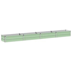 vidaXL Cama de Jardim Elevada Verde Pastel 320 x 40 x 24 cm