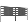 vidaXL Cabeceira de cama 166x4x100 cm pinho maci&ccedil;o cinzento