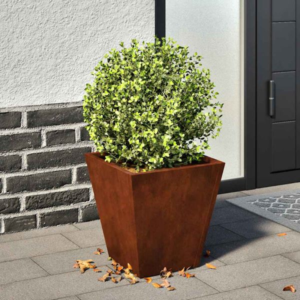 vidaXL Garden Planters 2 pcs 30x30x30 cm a&ccedil;o resistente &agrave;s intemp&eacute;ries