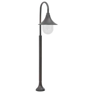 vidaXL Candeeiro de p&eacute; para jardim E27 120 cm alum&iacute;nio bronze