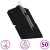 vidaXL 50 pcs conjunto de cabides antiderrapantes veludo preto