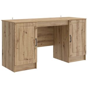 vidaXL Mesa Carvalho Arttisan 142,5 x 50 x 75 cm Derivados de Madeira