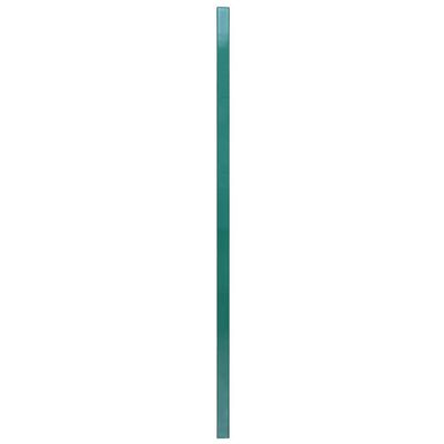 vidaXL Painel vedação c/ postes ferro revestido a pó 6x0,8 m verde