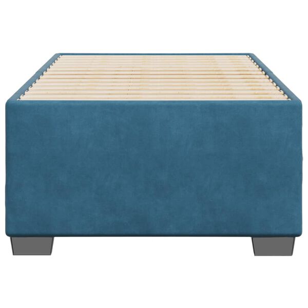 vidaXL Estrutura de cama 90x200 cm veludo azul
