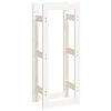 vidaXL Suporte para lenha 41x25x100 cm pinho maci&ccedil;o branco