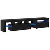 vidaXL Gabinete para TV 2 pcs Carvalho Preto 260 x 37 x 40 cm