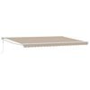 vidaXL Toldo retr&aacute;til Bege 500 x 300 x 165 cm Poli&eacute;ster e Metal