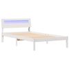 vidaXL Estrutura da Cama Branco 90 x 200 cm Madeira de Pinheiro S&oacute;lida