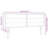 vidaXL Cabeceira Marrom Escuro 144 cm tecido