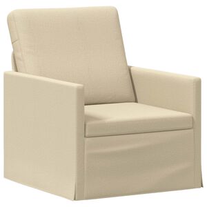 vidaXL Sof&aacute; de solteiro Creme 70 x 81 x 82 cm Tecido