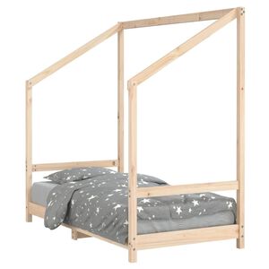 vidaXL Estrutura de cama infantil 80x160 cm pinho maci&ccedil;o