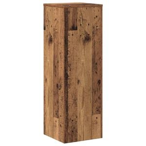 vidaXL Suporte p/ plantas 33x33x100 cm derivados madeira madeira velha