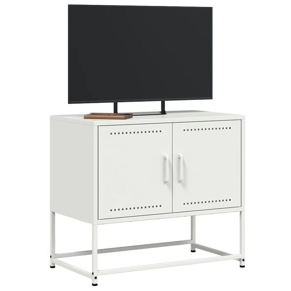 vidaXL M&oacute;vel de TV 68,5x39x60,5 cm a&ccedil;o branco