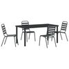 vidaXL Conjunto de Jantar para Jardim 5 unid. Antracite