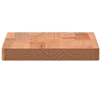 vidaXL Prateleira de parede 40x20x2,5 cm madeira de faia maciça