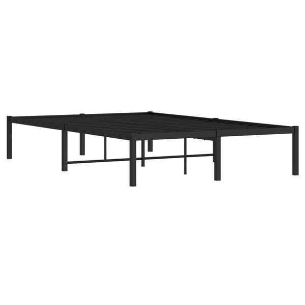 vidaXL Estrutura de cama 120x190 cm metal preto