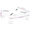 vidaXL Suporte para monitor 33,5x34x10,5 cm preto