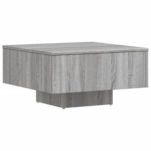 vidaXL Mesa de centro 60x60x31,5 cm derivados de madeira cinza sonoma