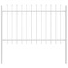 vidaXL Cerca para Jardim WOERDEN 7 unid. 11,9 x 1,2 m Branco