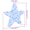 vidaXL Estrela 3D com 50 LEDs Azul 55 x 53,5 x 10 cm Acr&iacute;lo