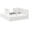vidaXL Estrado de cama com arruma&ccedil;&atilde;o com porta Branco 200 x 200 cm