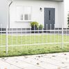 vidaXL Cerca para Jardim 2 pcs Branco 3,4 x 0,6 m