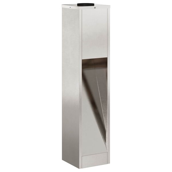 vidaXL Luz Solar LED de Caminho 2 pcs Prateado A&ccedil;o inoxid&aacute;vel