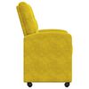 vidaXL Cadeiras de Jantar com Rodas 2 pcs Amarelo 58 x 67 x 97 cm