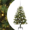 vidaXL &Aacute;rvore de Natal Artificial Articulada com Cones Verde 120 cm