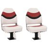 vidaXL Assentos de barco 2 pcs com pedestal rotativo a 360&deg;