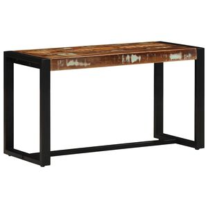 vidaXL Banco multicor 80x35x45 cm madeira maci&ccedil;a recuperada