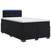 vidaXL Cama Box Spring com Colch&atilde;o e LED Preto 120 x 200 cm Veludo
