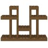 vidaXL Suporte para plantas 104,5x25x77,5 cm pinho maciço castanho mel