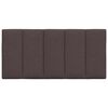 vidaXL Almofad&atilde;o de cabeceira Hanko 100 cm tecido castanho-escuro