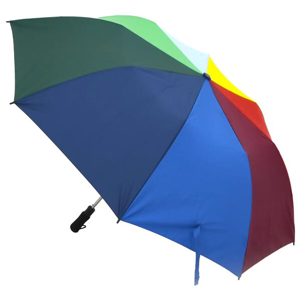 vidaXL Guarda-chuva dobrável automático 124 cm multicor