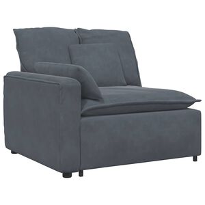vidaXL M&oacute;dulo de sof&aacute; modular com bra&ccedil;o e almofad&otilde;es 100 cm