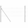 vidaXL Poste de Cerca Prateado 50 x 0,4 m (malha de 36 mm) A&ccedil;o